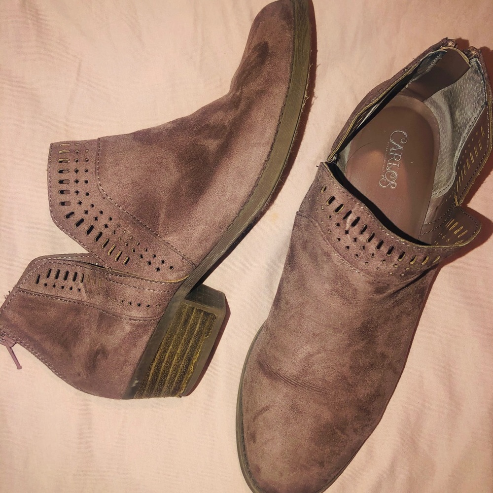 Pink Ankle Boots Size 10
